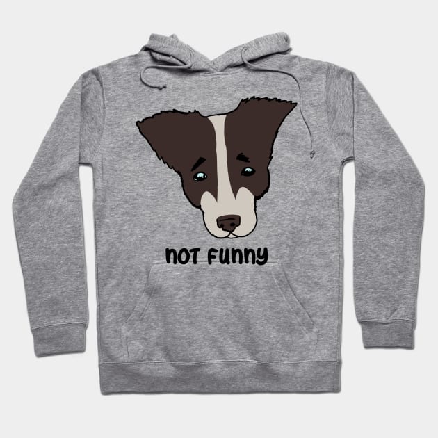 not funny. sad dog Hoodie by Karl_The_Faun